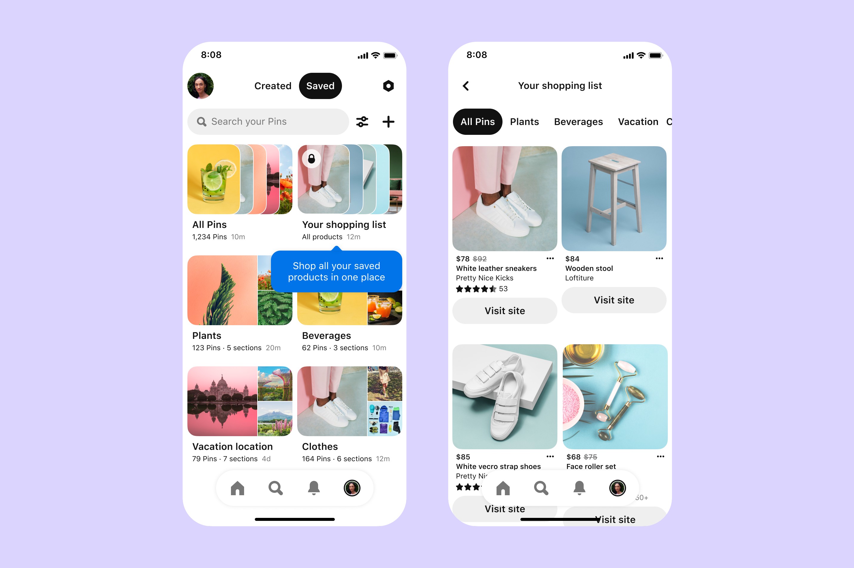 Pinterest in-app shopping | Social Vista