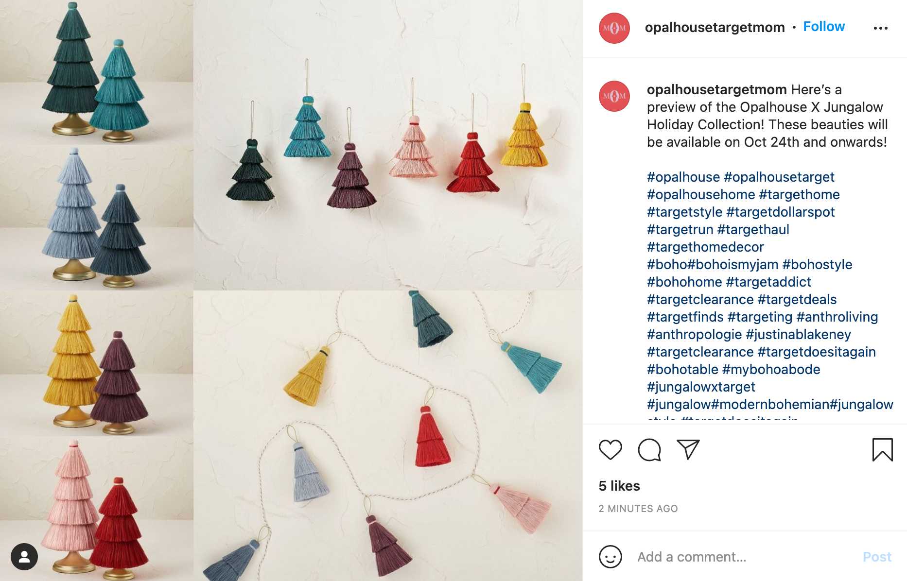 Instagram Holiday Season Guide 2021 | Product Catalog Example | Social Vista