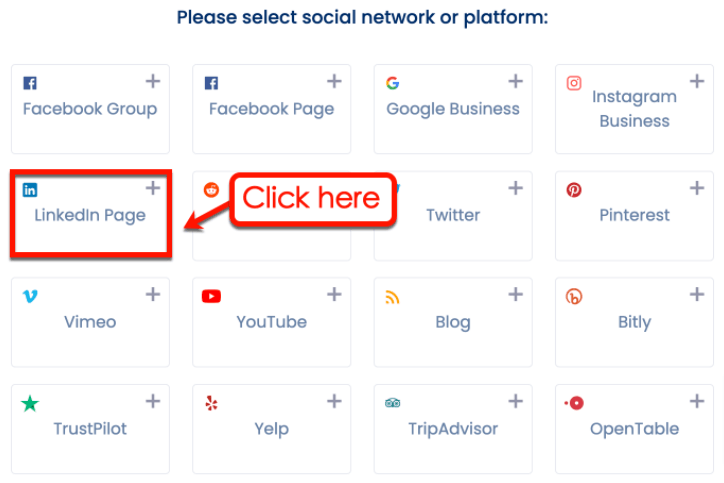 Screenshot of Vista Social's Connect Profile option