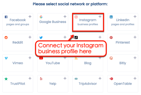 Screenshot of Vista Social's Social Profile feature