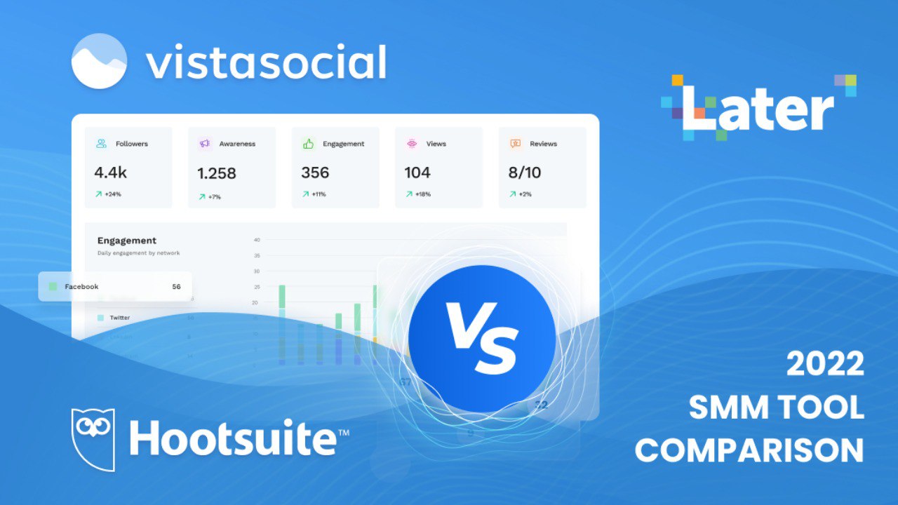 Later vs. Hootsuite vs. Vista Social: 2023 SMM Tool Comparison