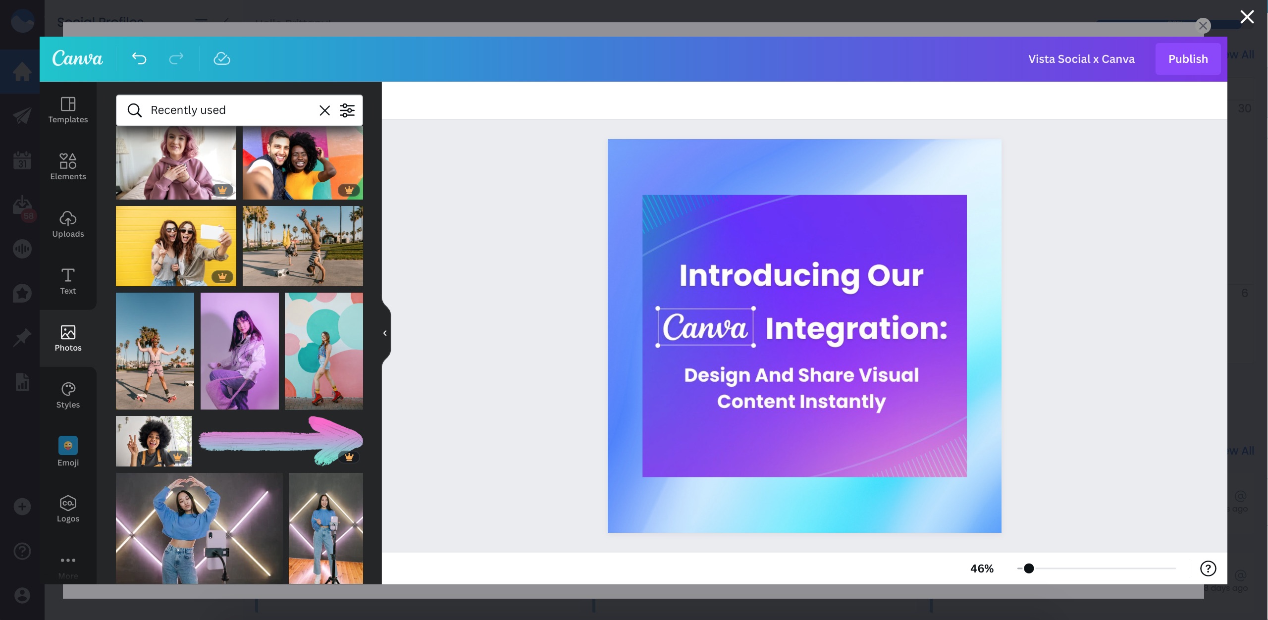 Find Digital Marketing HD Images with Canva in Vista Social