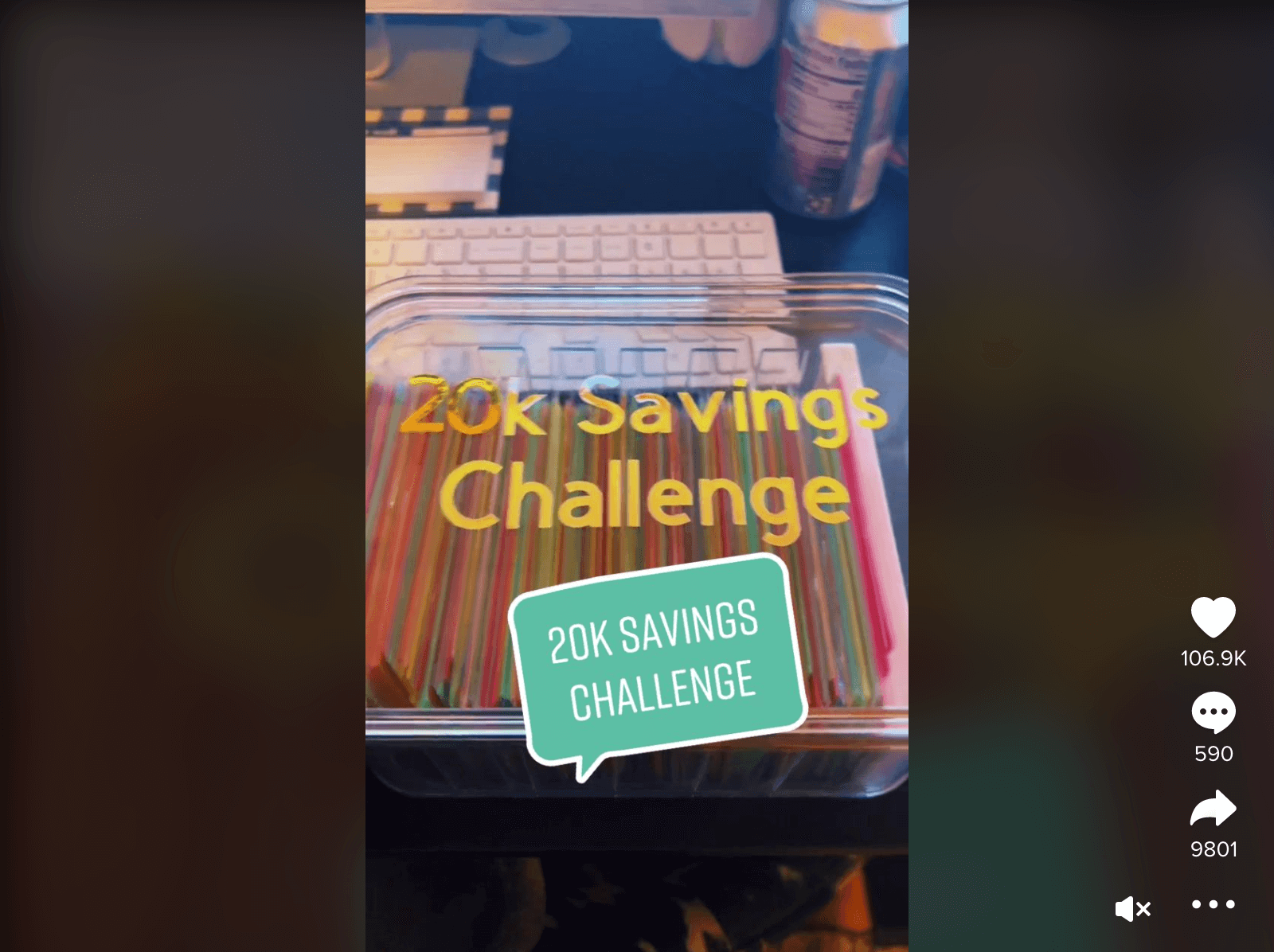 Screenshot of TikTok Challenge Ideas - Savings challenge