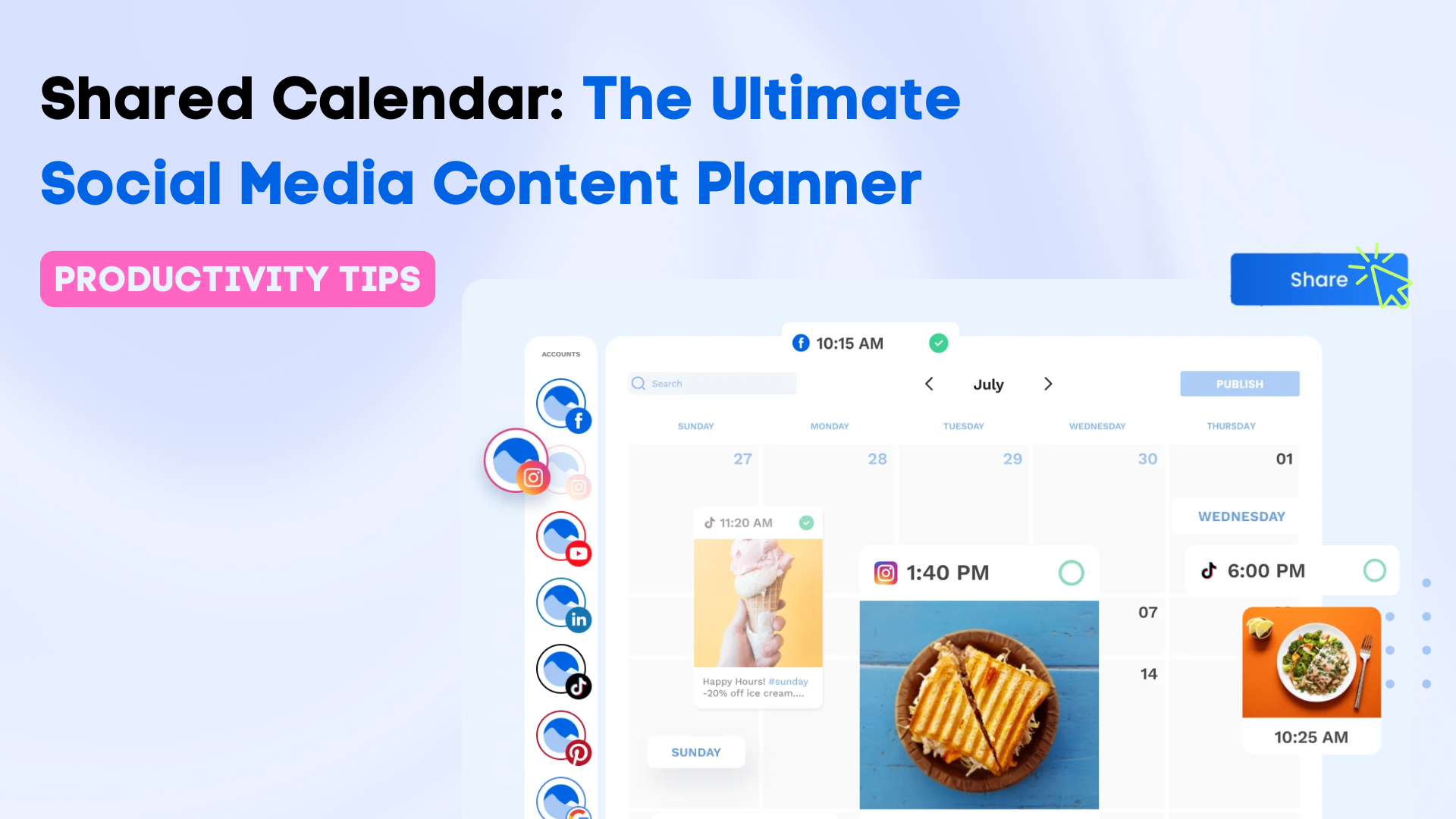Shared Calendar: The Ultimate Social Media Content Planner