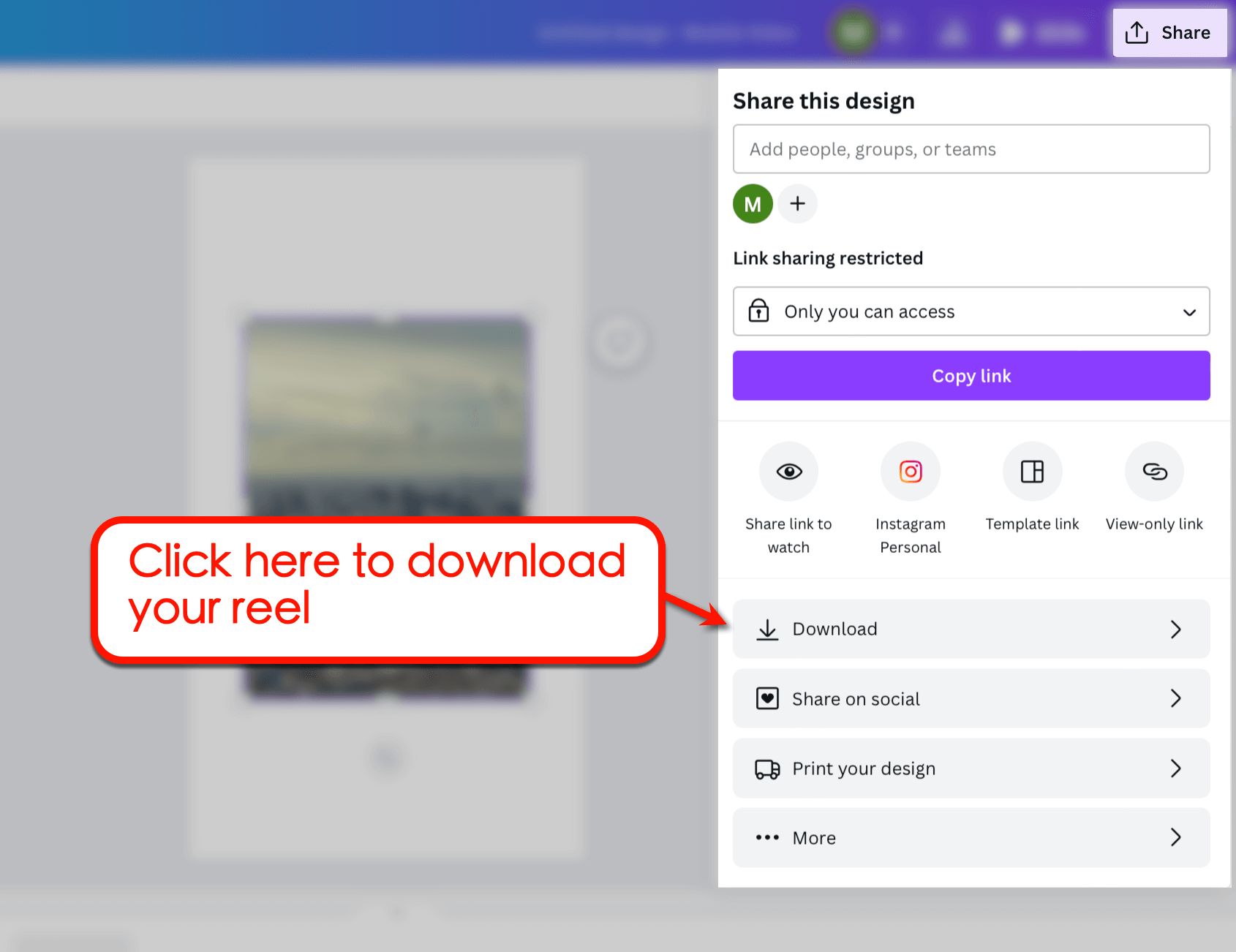 Download your design