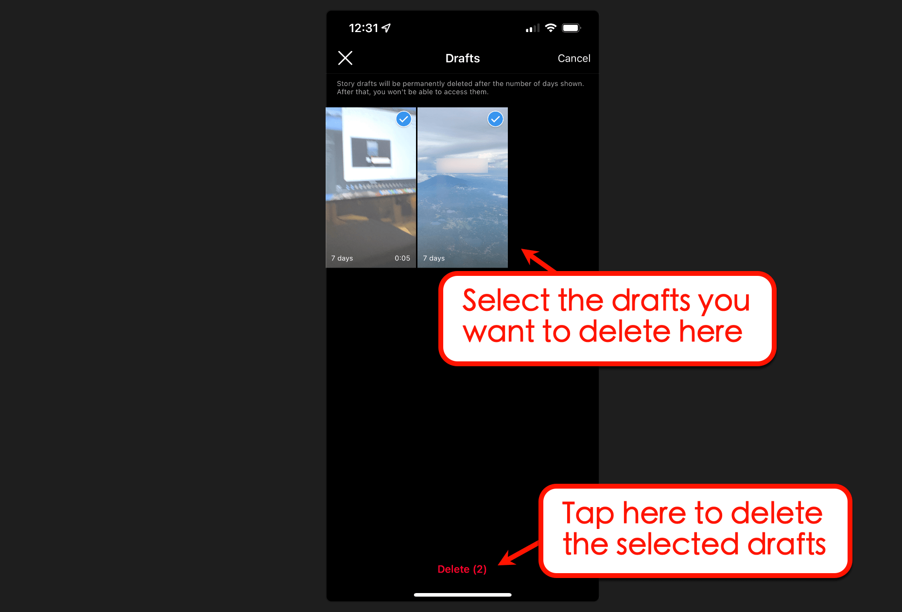 Instagram Drafts: How to Save/Find/Delete Drafts on IG | Vista Social