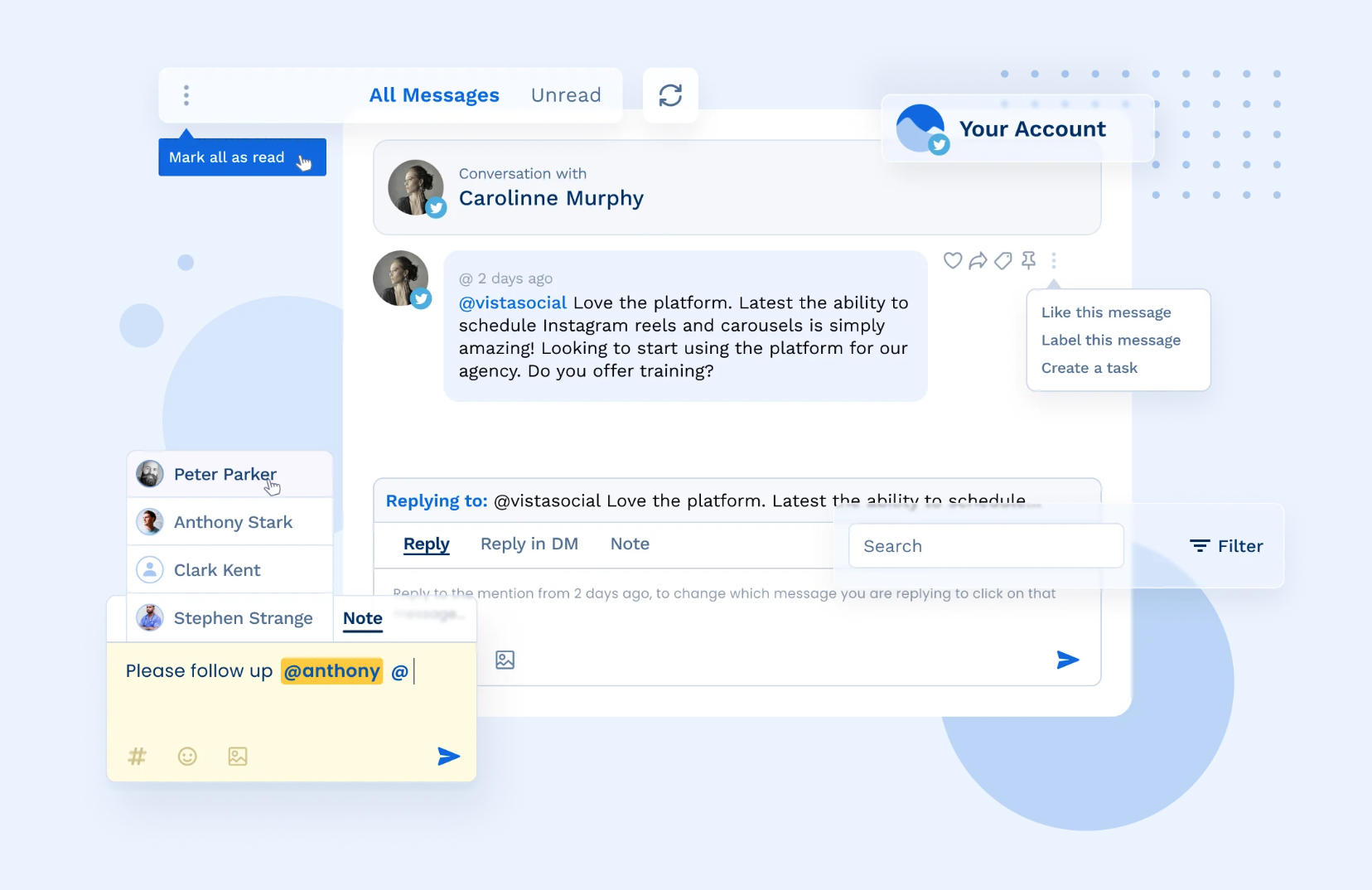 SMM Tools List: Moderate Comments, DMs, and Mentions in Vista Social
