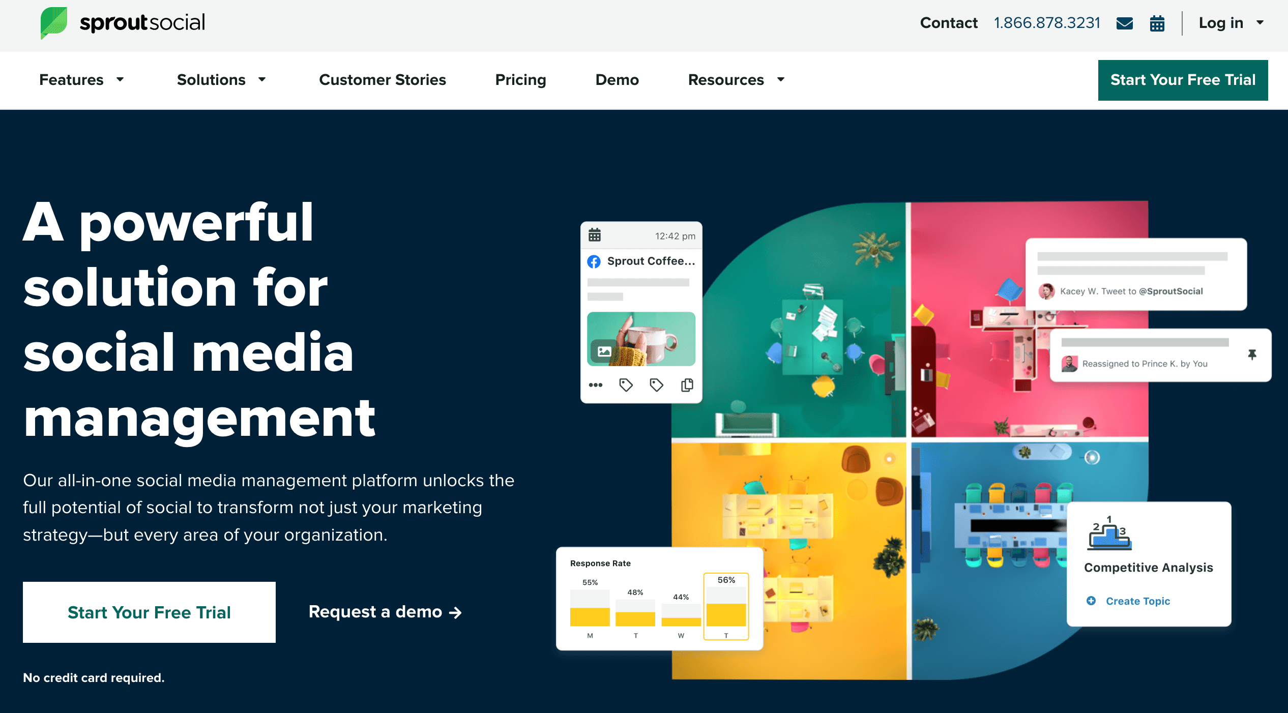Sprout Social's home page