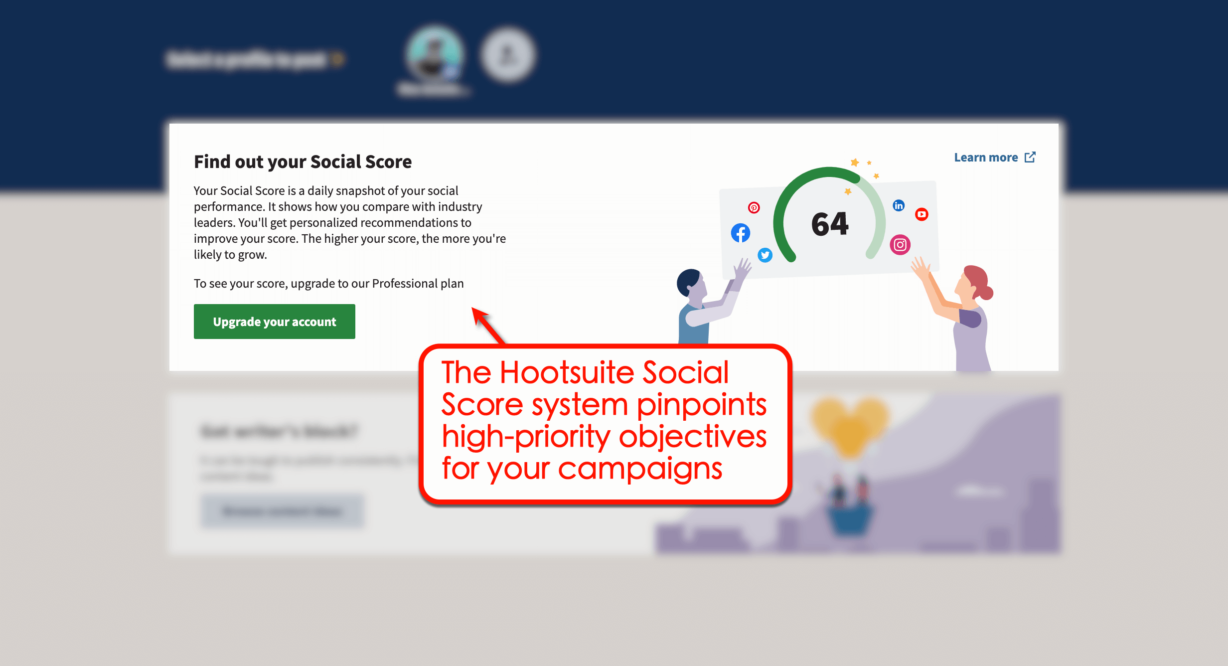 Hootsuite's social score system