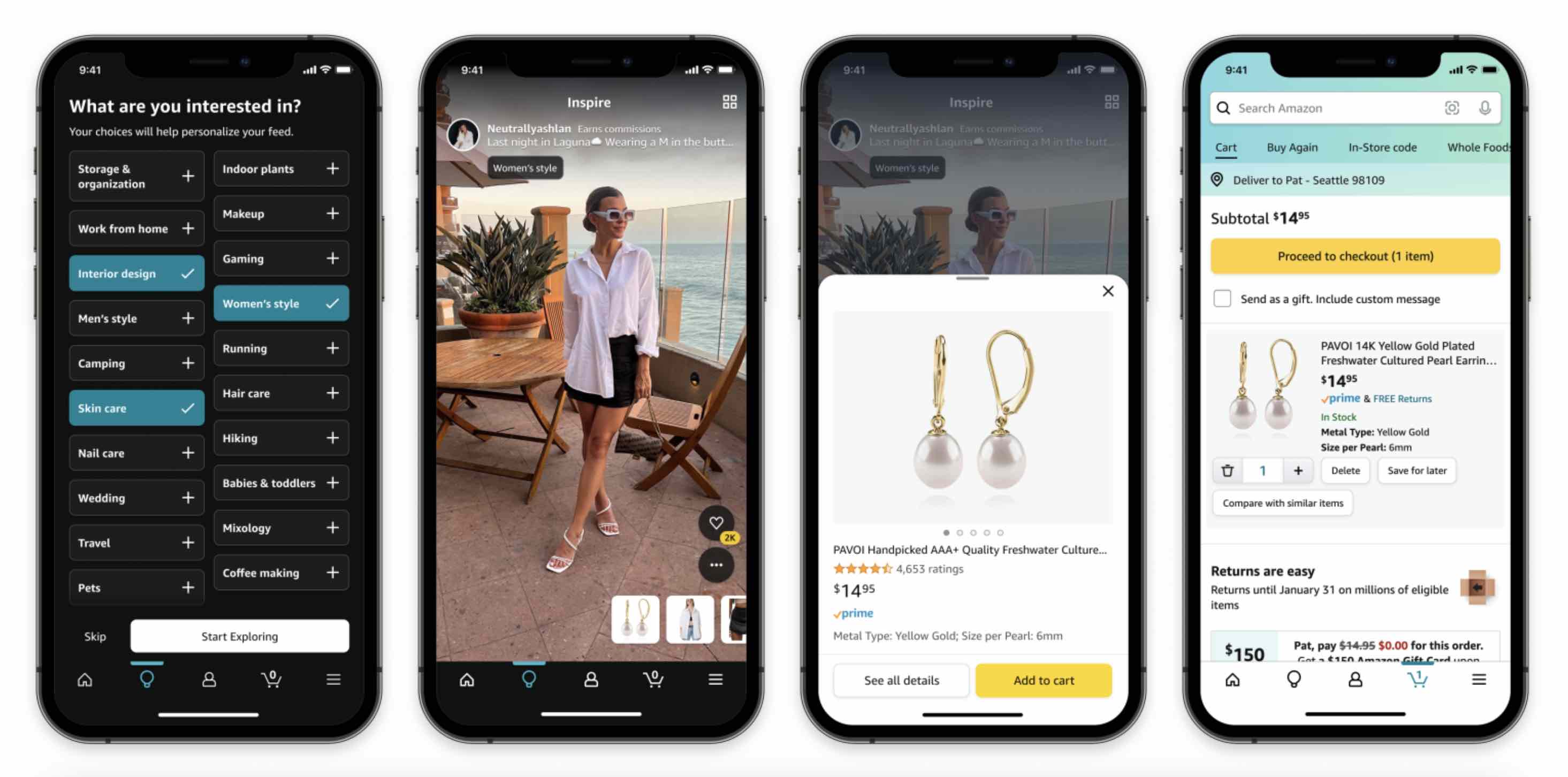 New Amazon TikTok App: Inspire Short-Form Video Shoppable Feed