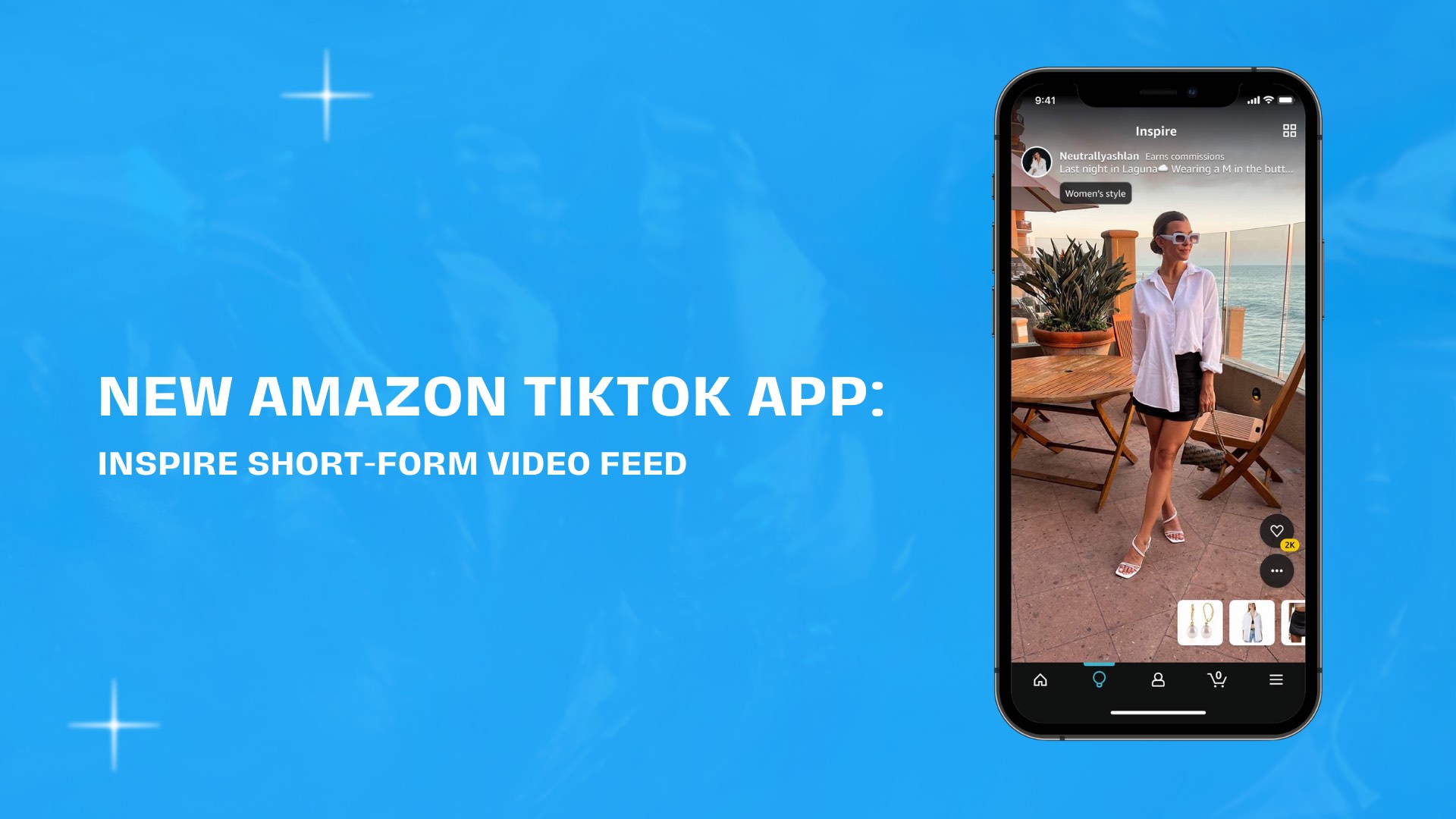 New Amazon TikTok App: Inspire Short-Form Video Feed