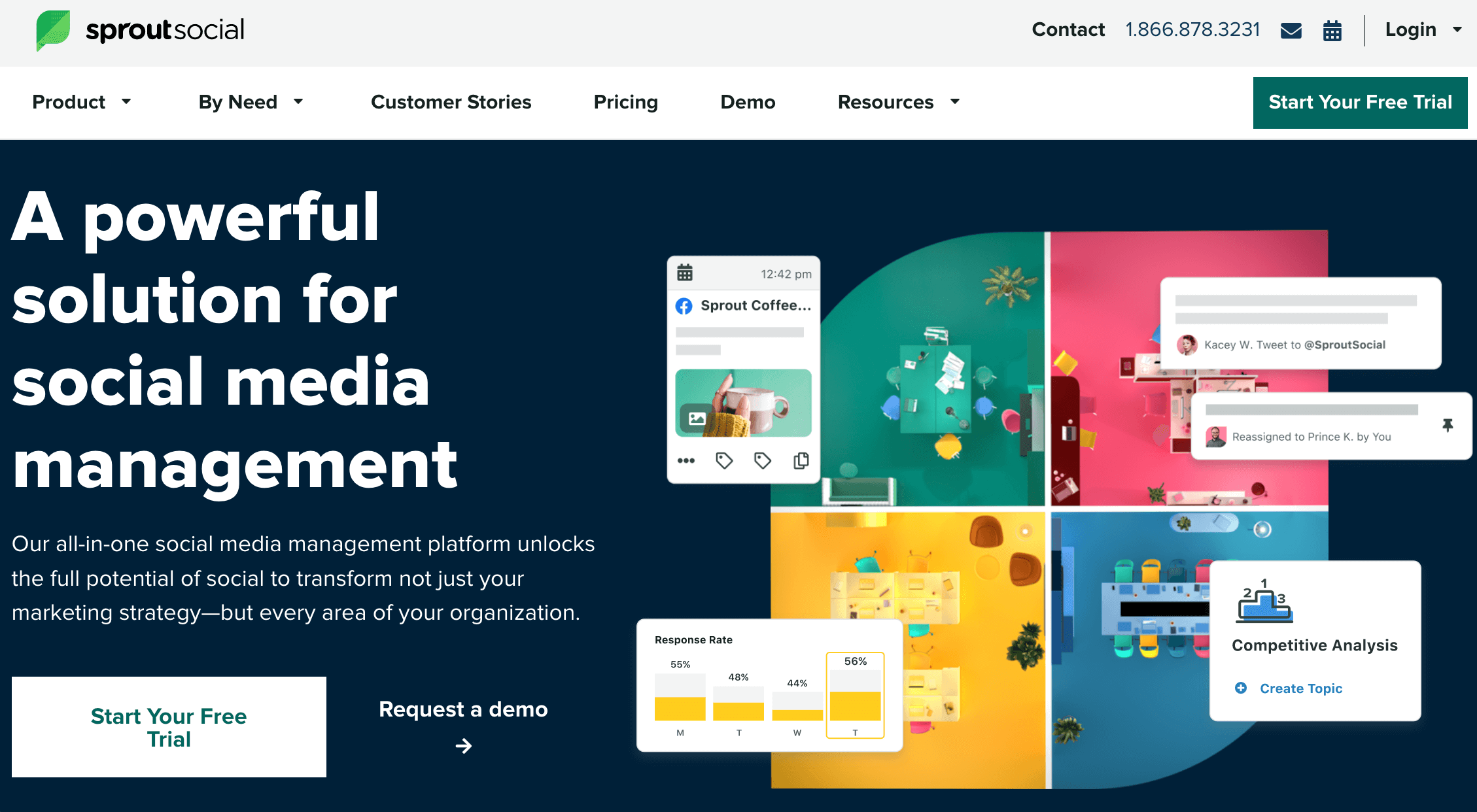 Sprout Social's homepage