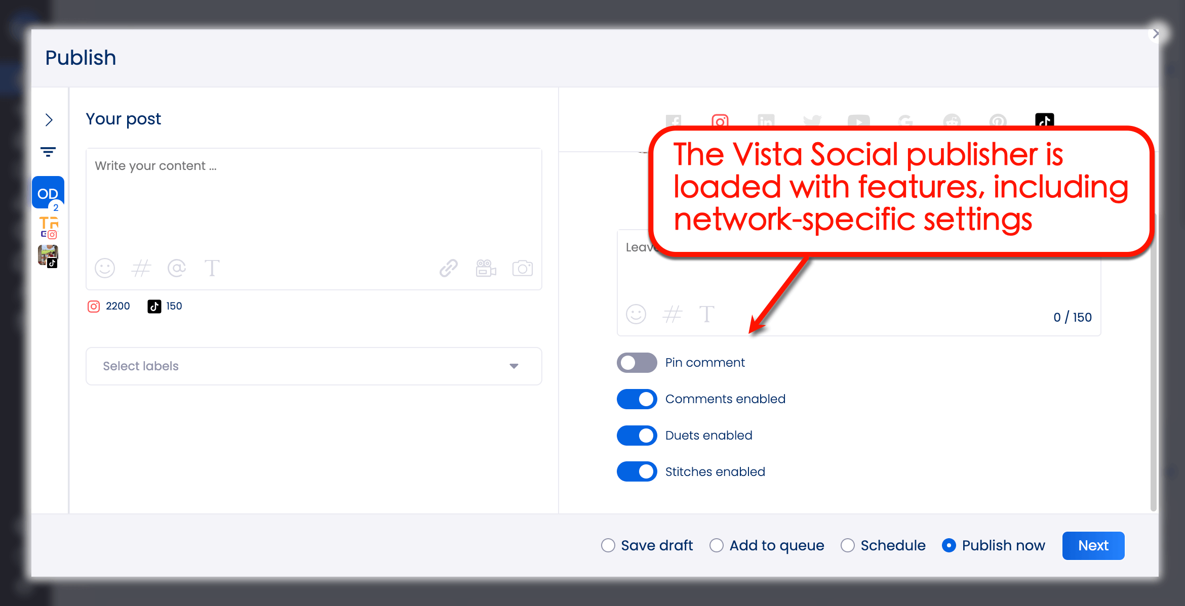 Vista Social's publishing editor