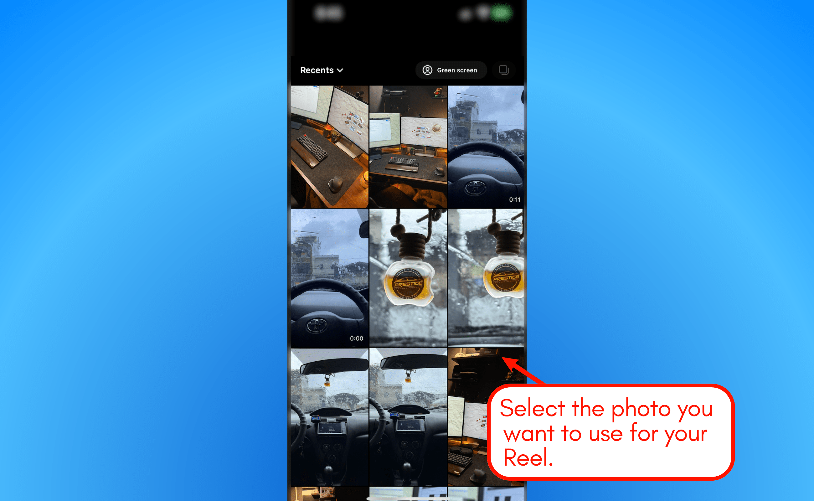 Choose the photo you want to use.
