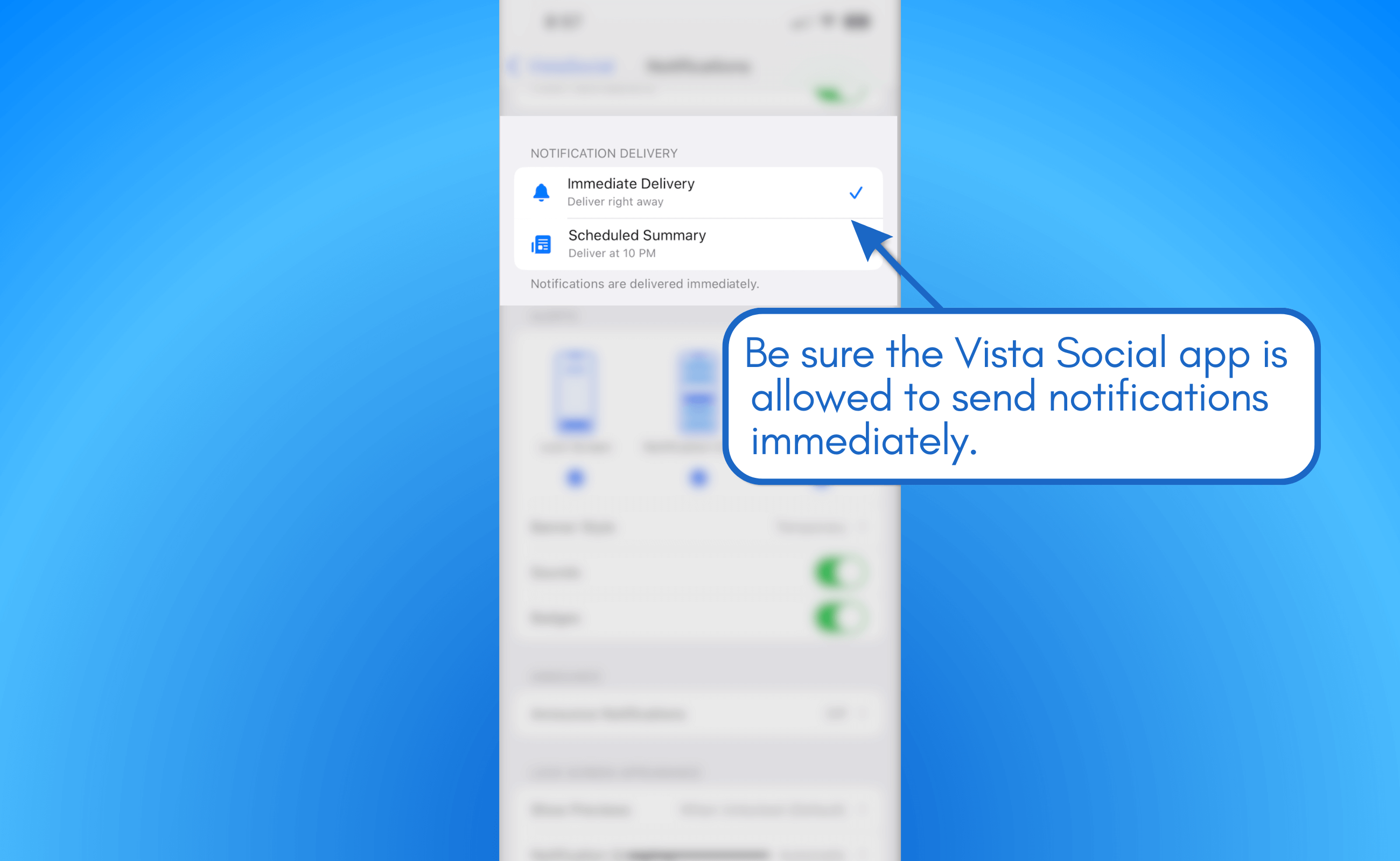 Grant the app permission to display notifications on your phone.