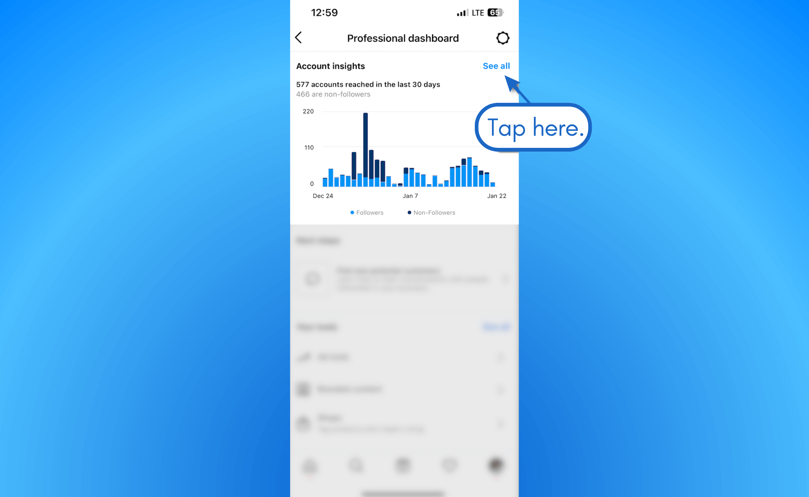 Check out the in-app insights tool.