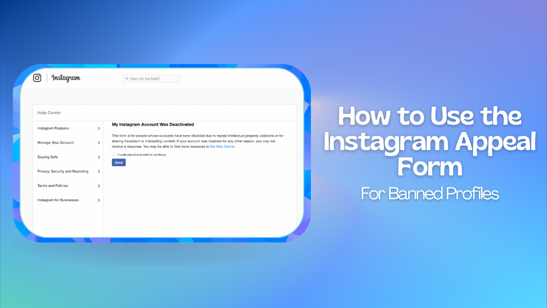 How to Use the Instagram Appeal Form for Banned Profiles