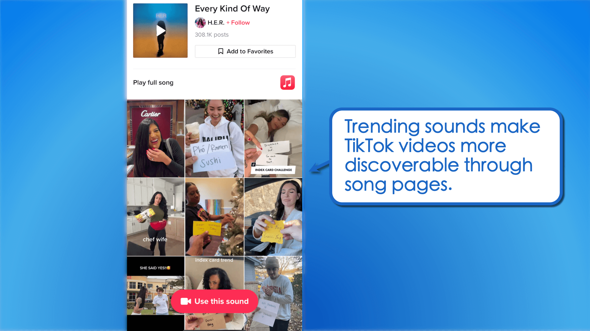 Get trending audio suggestions in a snap with Vista Social. 