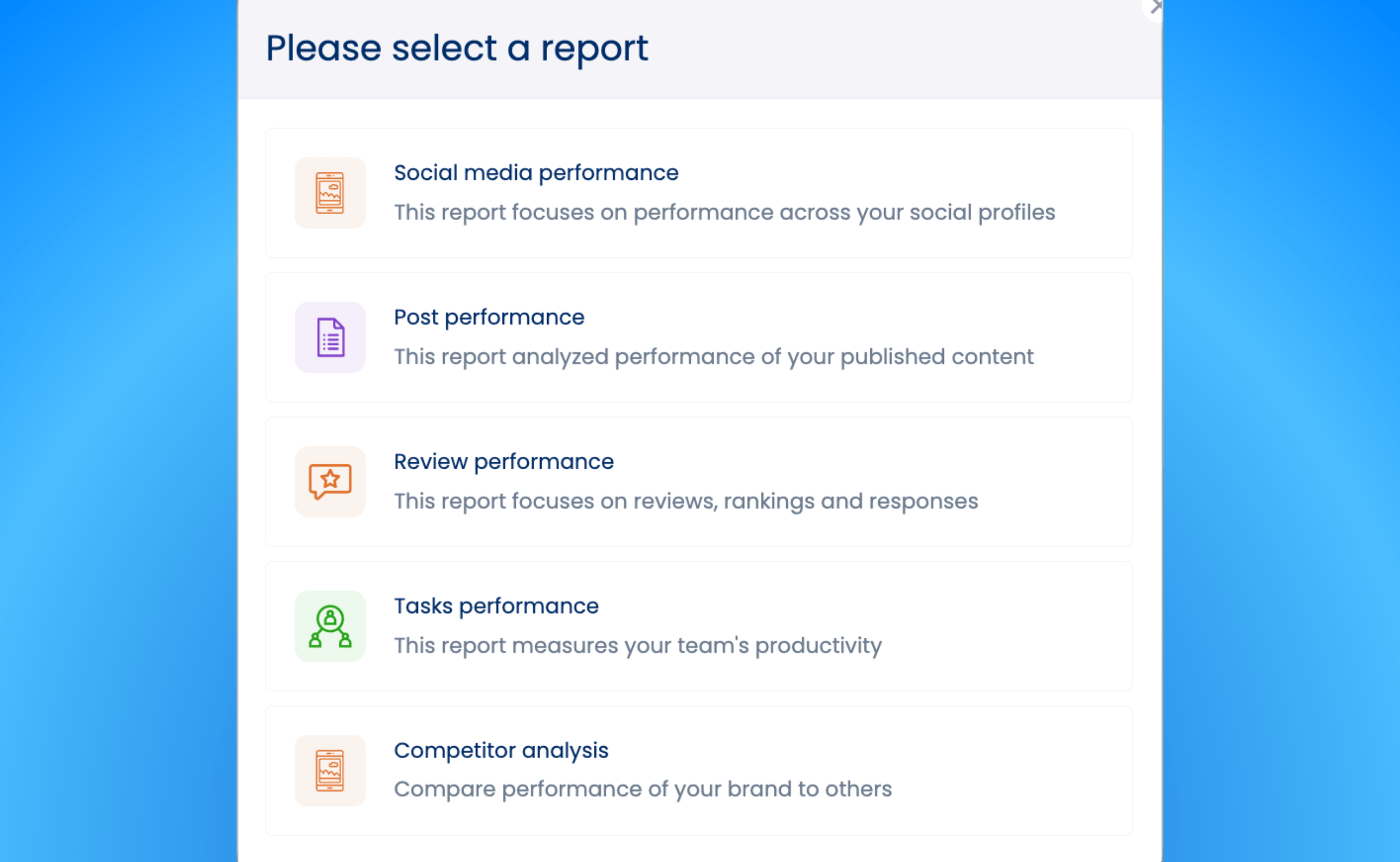 Vista Social's advanced reporting tools.
