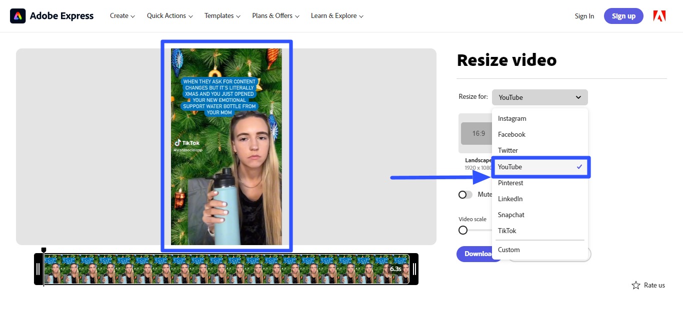 YouTube Video Size1