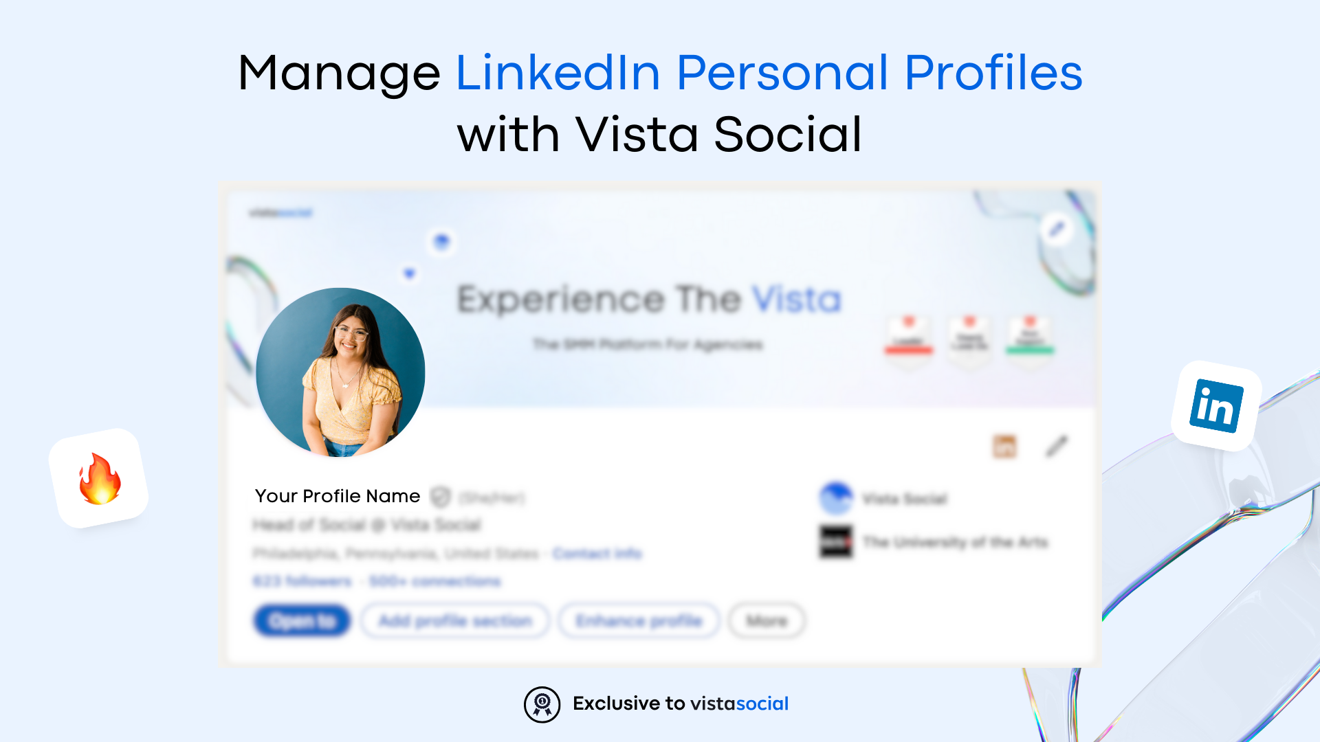 Manage LinkedIn Personal Profiles with Vista Social