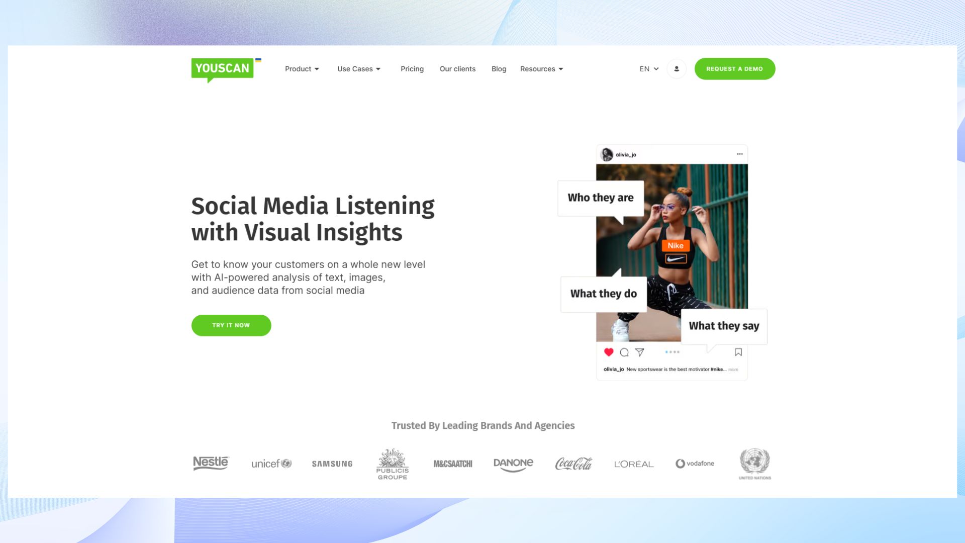 YouScan homepage