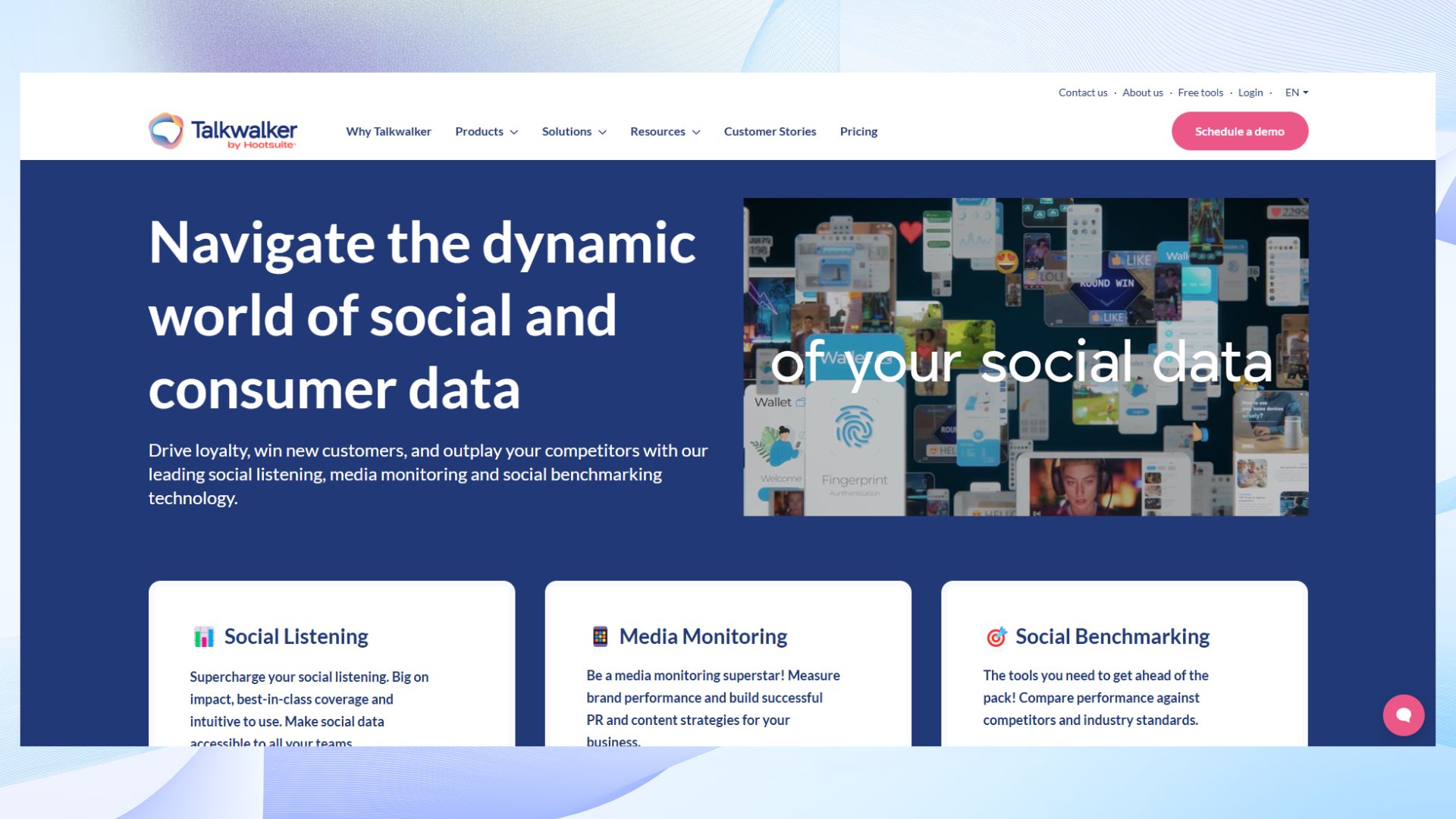 Talkwalker homepage