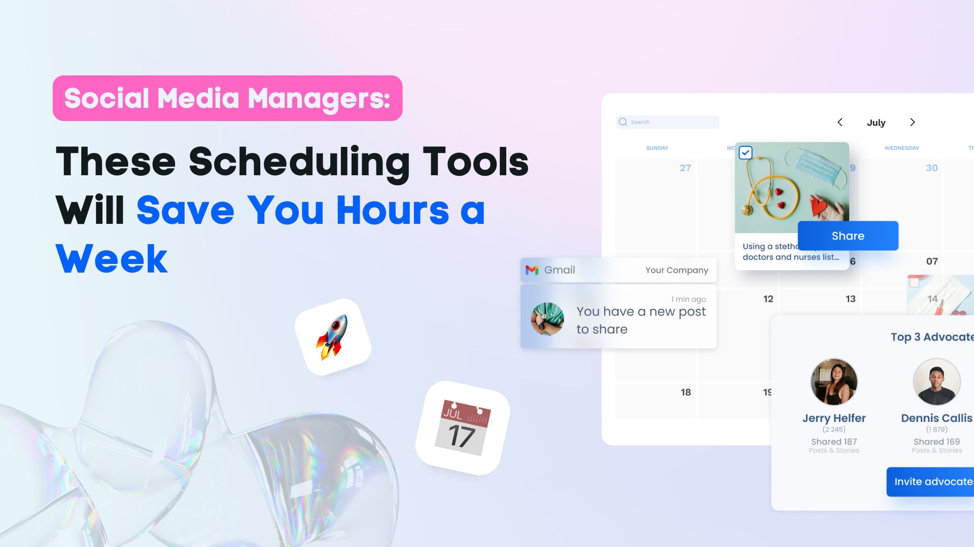 best scheduling app for social media managers​