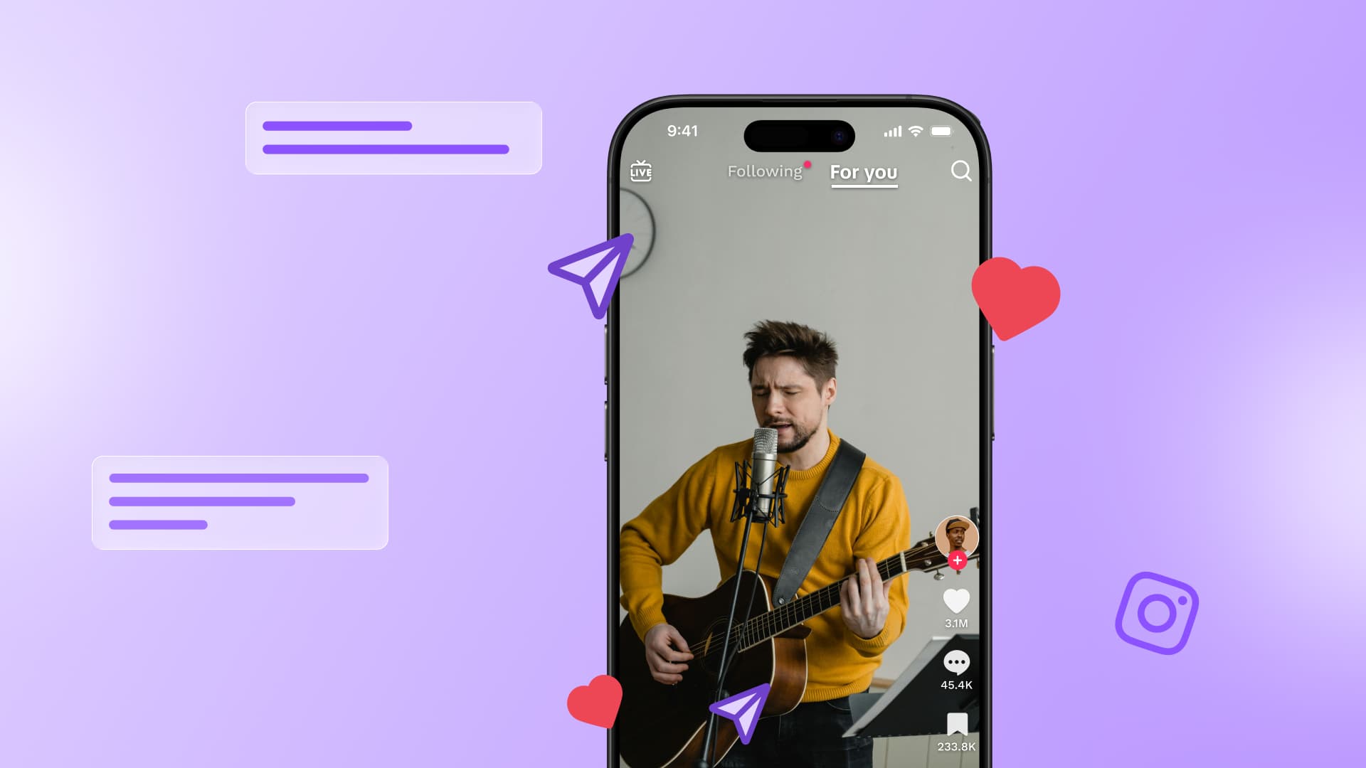 An illustration of an Instagram Reel with an engaging cover thumbnail.
