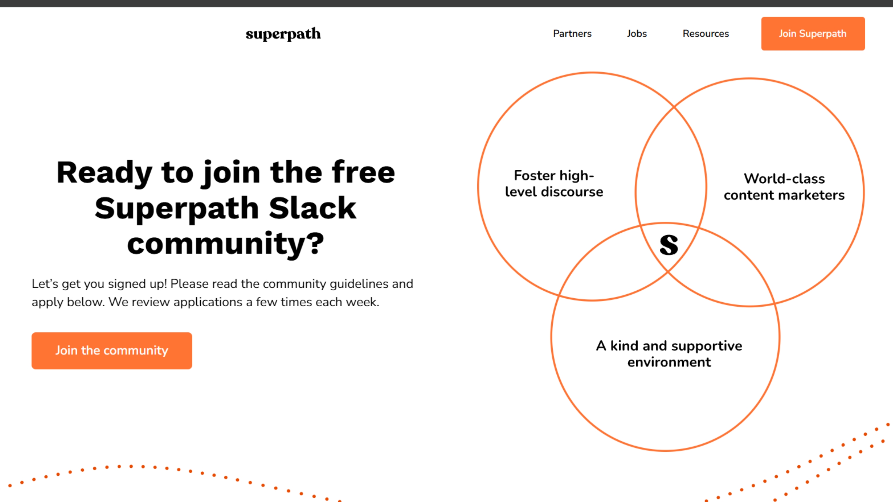 marketing slack communities: Superpath