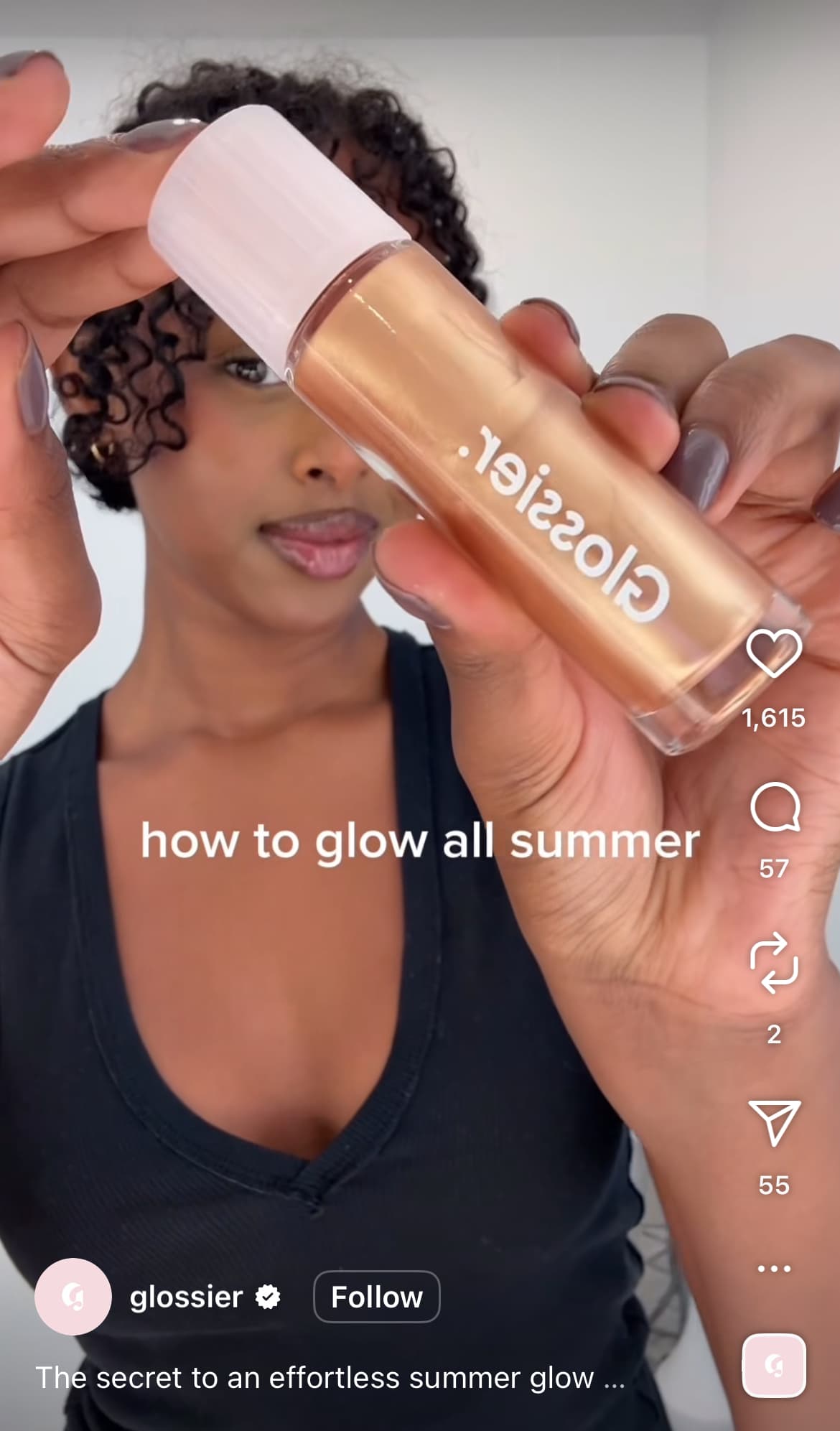 A screenshot of an Instagram Reel providing a product tutorial as a way of promoting a product to its audience.