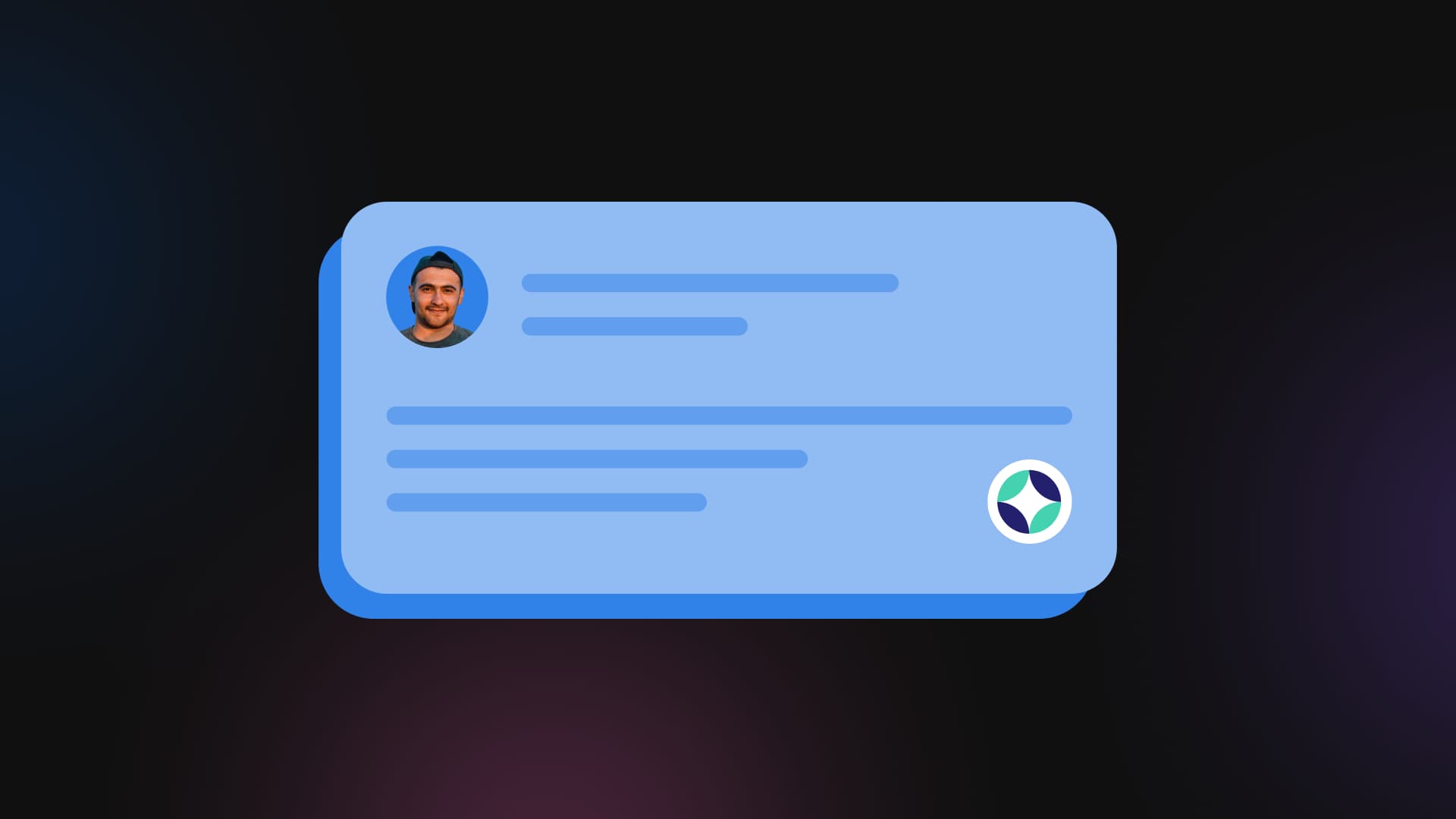 An illustration of a LinkedIn post.