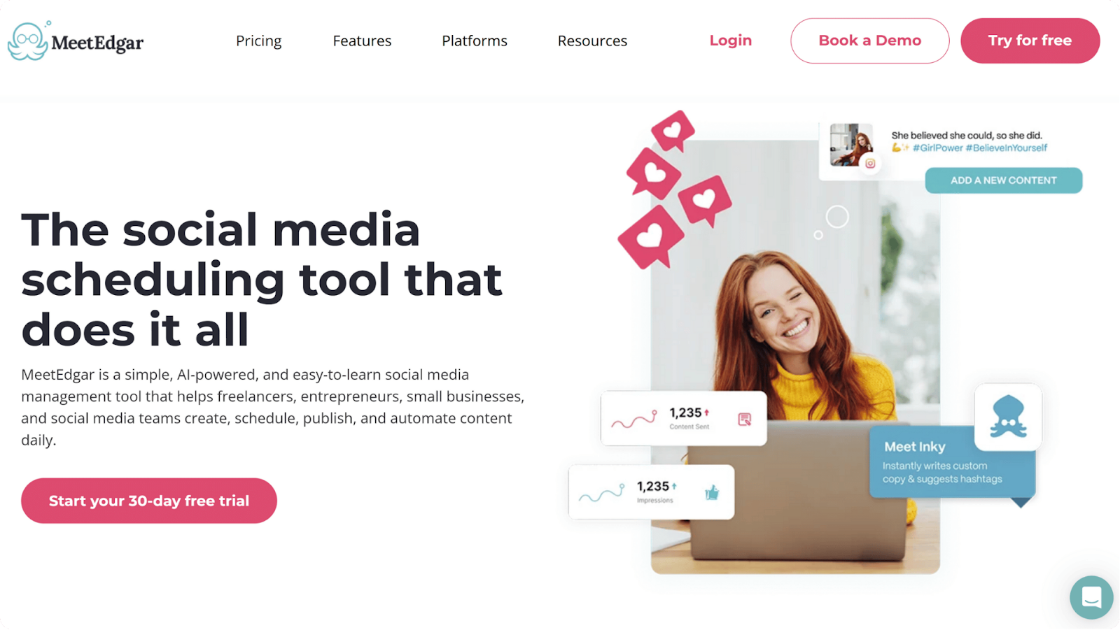 social media marketing tools: meetedgar