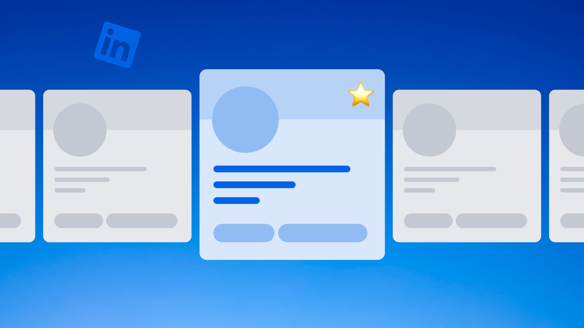 An illustration of a LinkedIn profile with a LinkedIn headline.