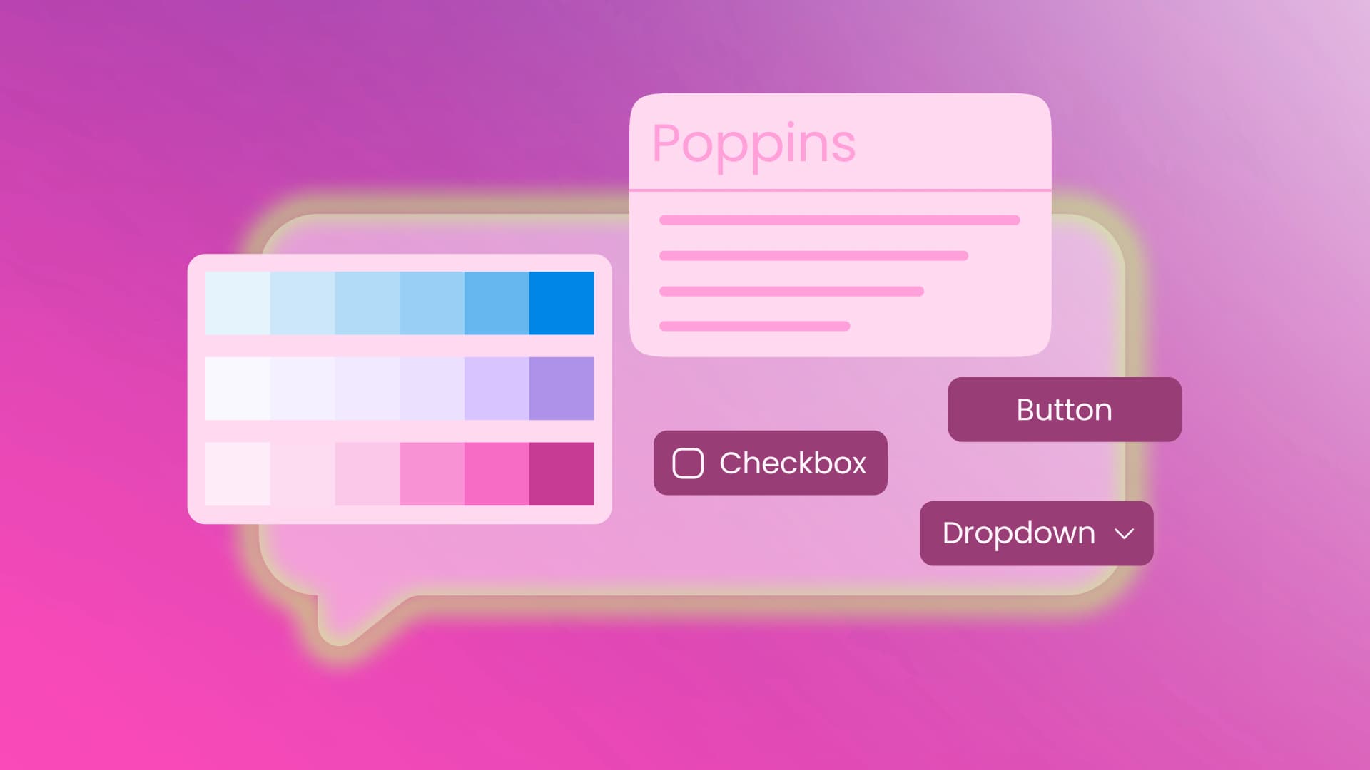 An illustration showcasing elements related to a brand.