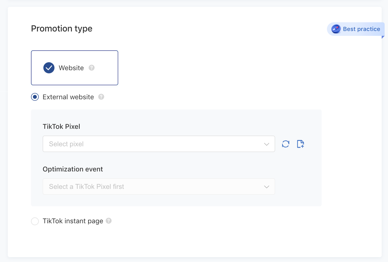 A screenshot showcasing how to find your TikTok pixel for ad tracking purposes.