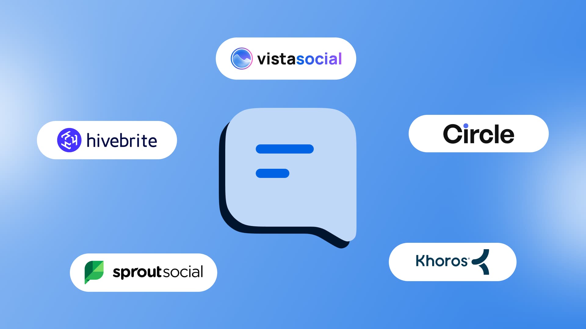 An illustration showcasing the top community management tools.