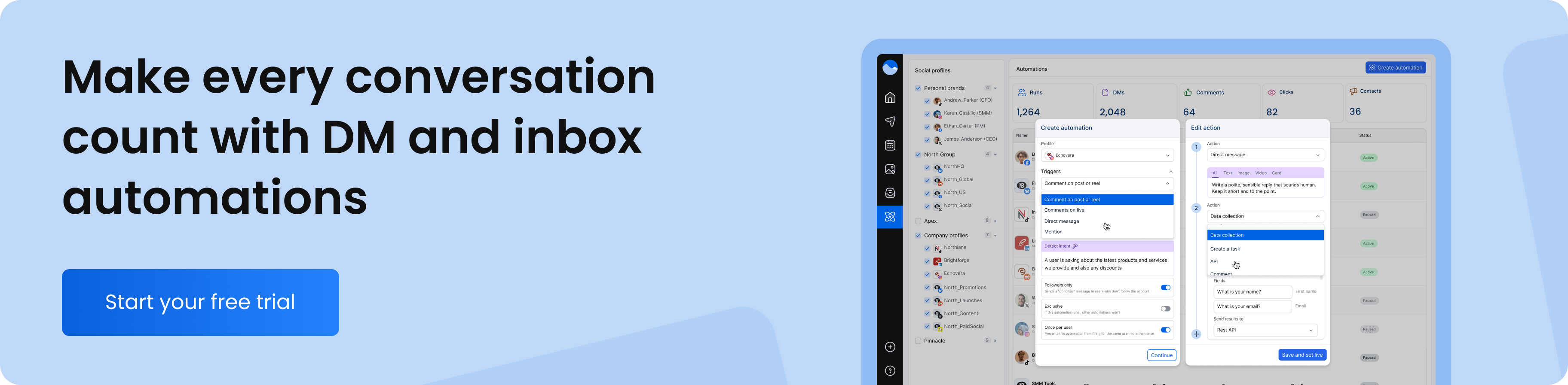 Make every conversation count with DM automation from Vista Social.
