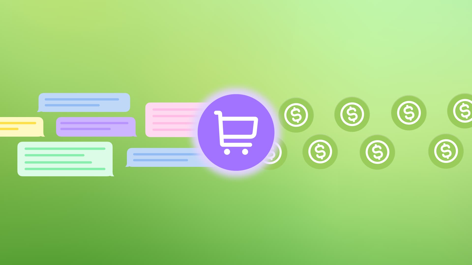 An illustration showcasing DMs turning into sales and revenue.