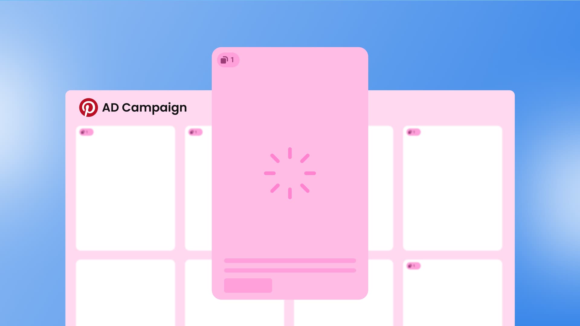 An illustration showcasing a Pinterest ad that stands out on the feed.