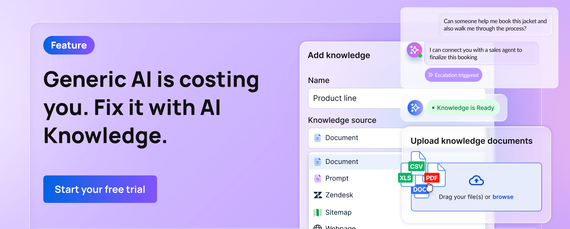 Generic AI is costing you. Fix it with AI knowledge from Vista Social.