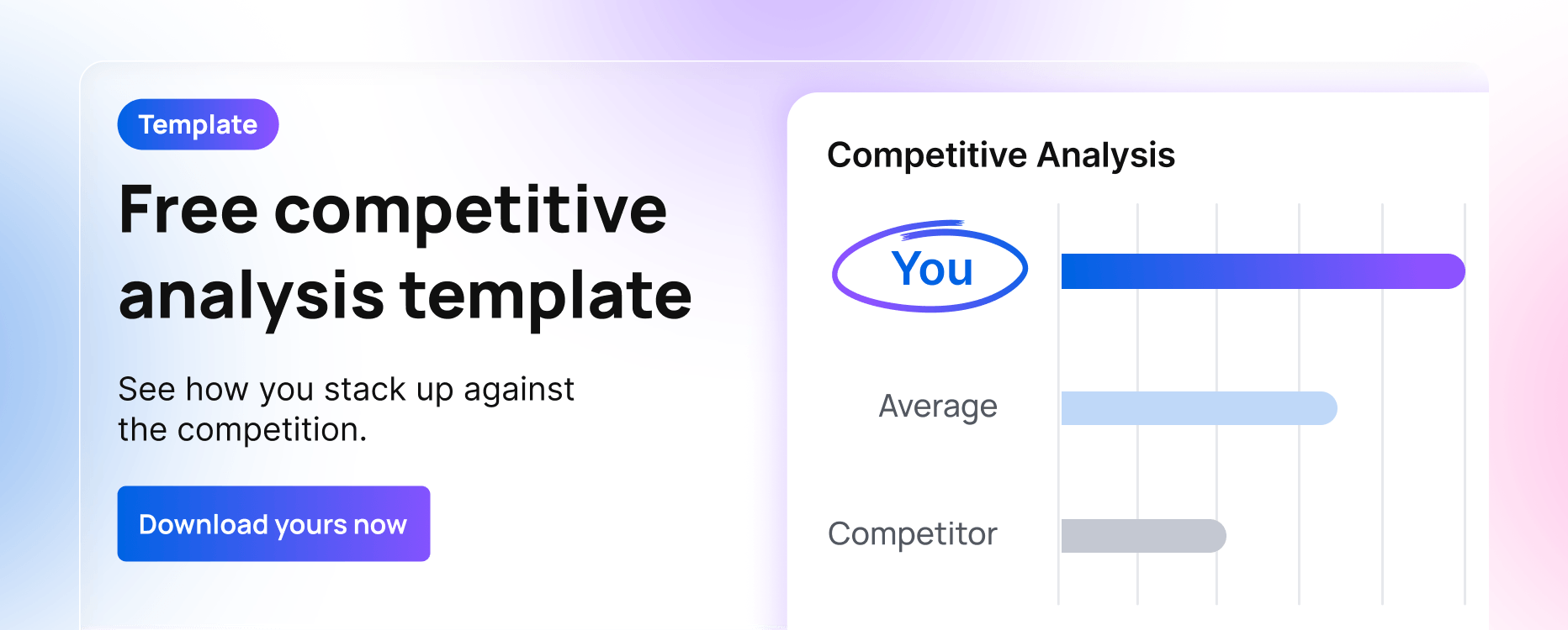 Get a free competitive analysis template from Vista Social.