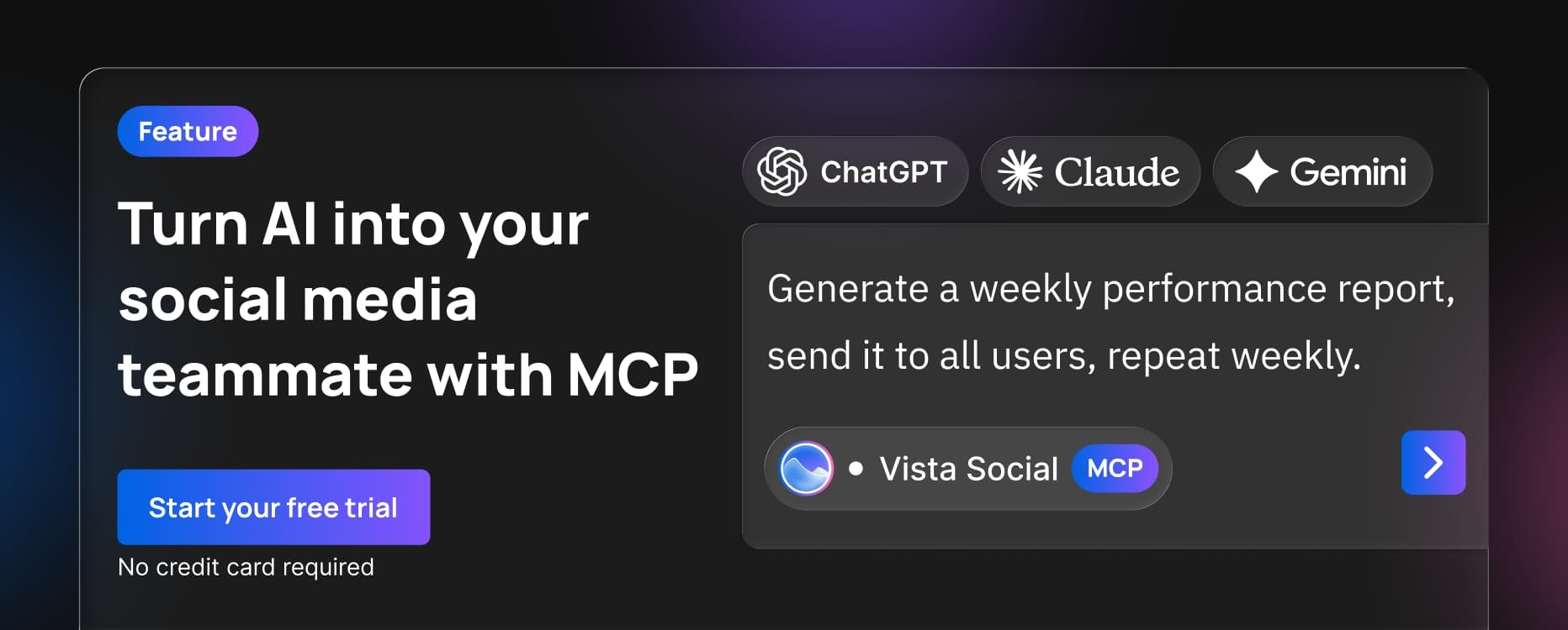 Turn AI into your social media teammate with MCP.