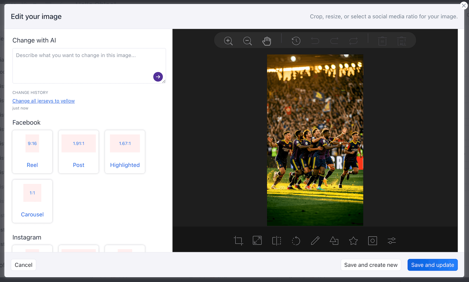 How to refine and edit your AI generated images in Vista Social.