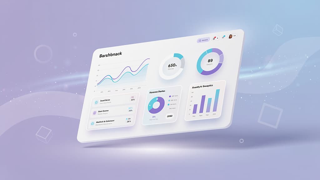 An AI generated image of a SaaS dashboard.