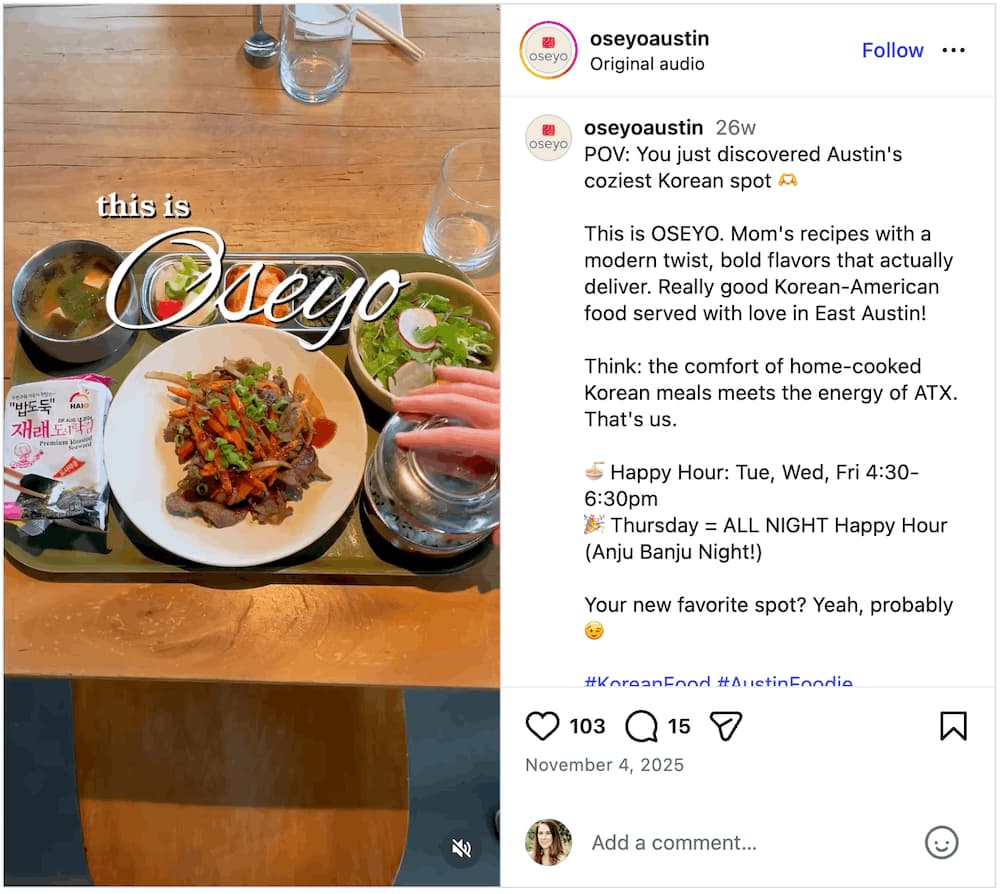 A screenshot of a "POV: You just discovered..." Instagram Reel.