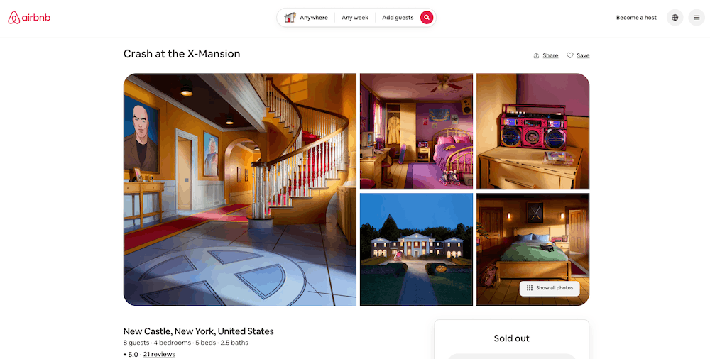 A screenshot of a marketing play from Airbnb promoting different experiences.