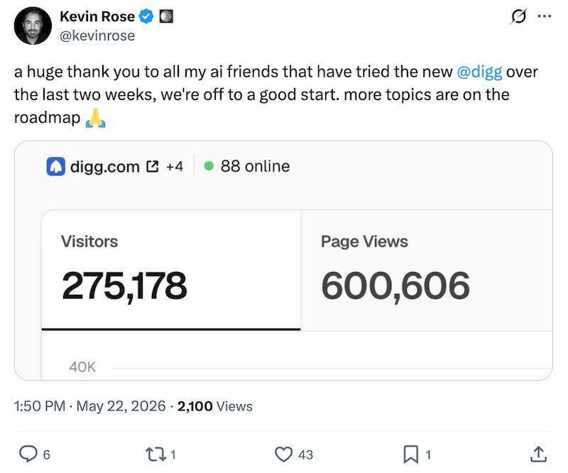 A screenshot of an X/Twitter post from a founder of a SaaS brand.