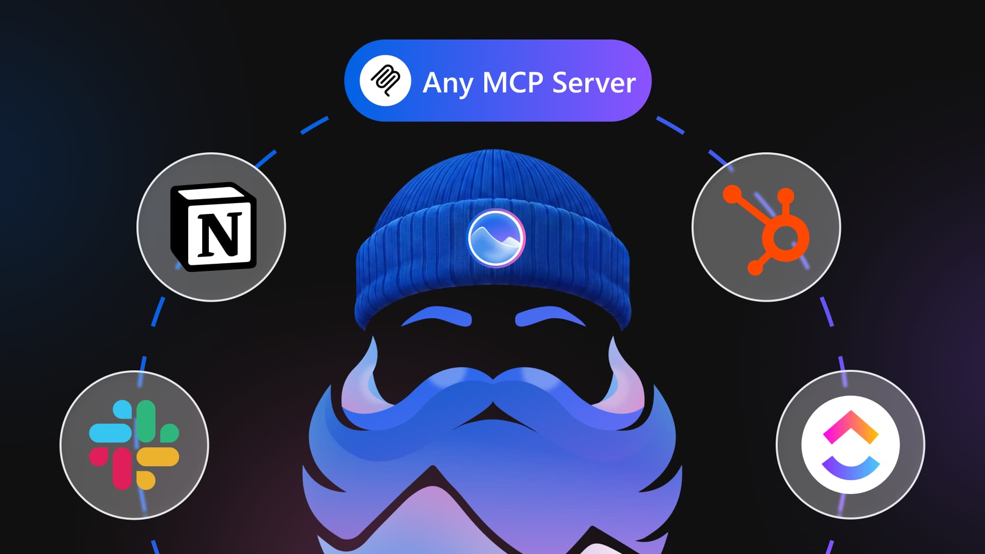 Ask Vista MCP Connectors bring Slack, Notion, ClickUp, Linear, HubSpot, and custom tools into one expert social media agent.